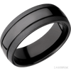 Lashbrook Black Zirconium Polished Wedding Band Size 10 *