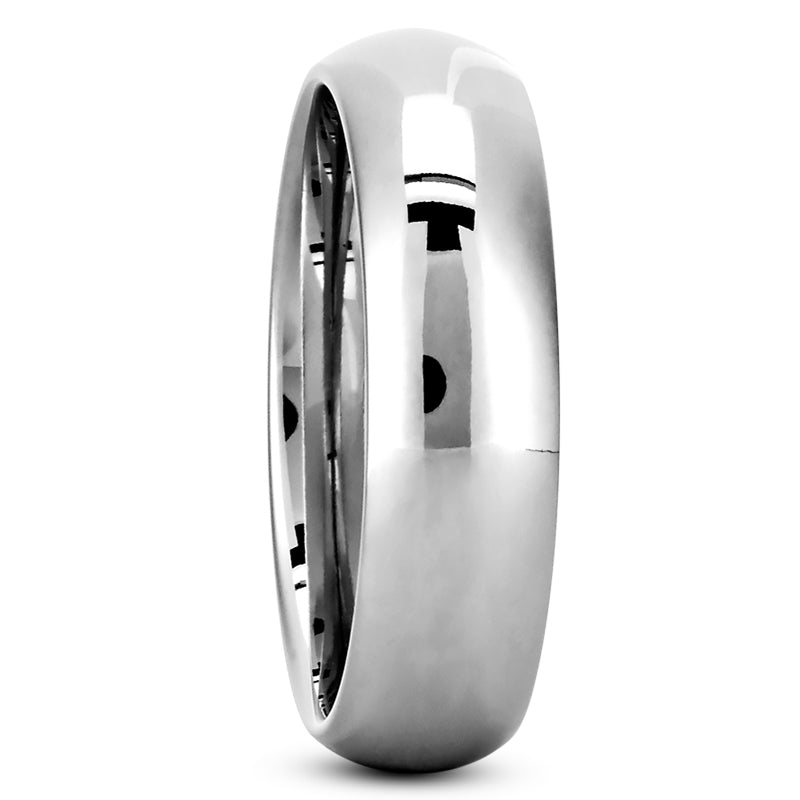 7mm 14K White Gold Comfort Fit Wedding Band