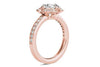 Ritani Rose 18 Karat Gold Diamond Engagement Ring Mounting Size 6.5 *