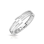 Fontaine Sterling Silver White/CZ Rolo Bracelet