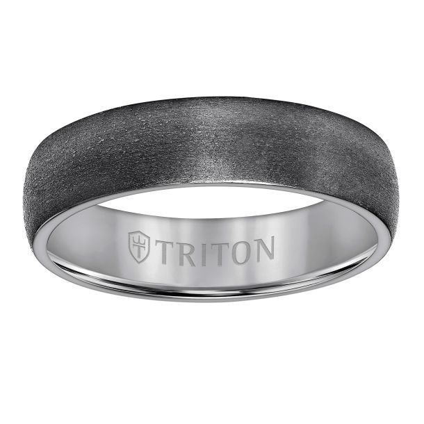 Triton Black Tantalum Wedding Band Size 10 * - view 2