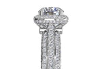Ritani White 18 Karat Gold Diamond Engagement Ring Mounting Size 6.5 * - view 4