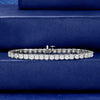 Diamond Designs White 14 Karat Gold 4ctw Diamond Tennis Bracelet *