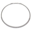 White 14 Karat Gold Diamond Bangle Bracelet