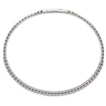2CT White 14 Karat Gold Diamond Bangle Bracelet - view 2