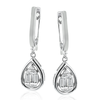Simon G. LE4586 White Gold Diamond Cluster Drop Earrings*