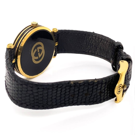 Pre-Owned Gucci Black and Gold-tone Watch*