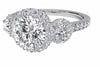 Ritani White 14 Karat Gold Diamond Engagement Ring Mounting Size 6.5 * - view 4