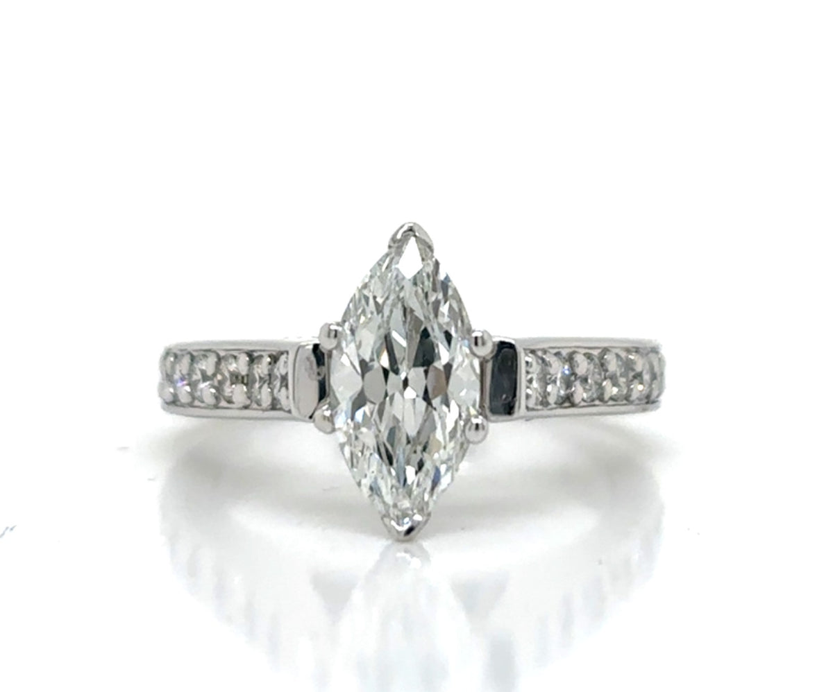 14K White Gold Diamond Engagement Rings from Diamond Designs