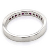 Diamond Designs White 14 Karat Gold Ruby Band Ring *