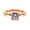 Ritani Rose 18 Karat Gold Diamond Engagement Ring Mounting Size 6.5 * - Diamond Designs