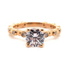 Ritani Rose 18 Karat Gold Diamond Engagement Ring Mounting Size 6.5 *