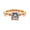 Ritani Rose 18 Karat Gold Diamond Engagement Ring Mounting Size 6.5 *