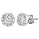 14K White Gold Diamond Earrings from Diamond Designs