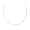 Diamond Designs Yellow 14 Karat Gold Diamond By-the-Yard Necklace *