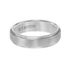 Triton Grey Tungsten Carbide Satin Wedding Band Size 10 *