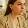 Precious Metal (No Stones) Earring