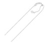 Diamond Designs 14 Karat White Polished 22" Adjustable Box Link Chain *