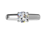 Ritani White 14 Karat Gold Diamond Engagement Ring Mounting Size 6.5 * - view 5