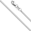 Diamond Designs 14 Karat White Polished 22" Adjustable Box Link Chain *