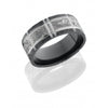 Lashbrook Black Zirconium Meteorite Wedding Band Size 10 *