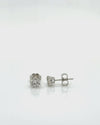 1ct White 14K Gold Diamond Stud Earrings *