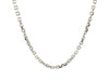 14k White Gold Diamond Cut Cable Link Chain (2.90 mm)