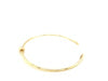 14k Yellow Gold Polished Cuff Bangle with Knot