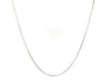 14k White Diamond Cut Cable Link Chain 0.8mm