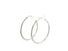 10k White Gold Polished Hoop Earrings (30mm)