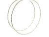 Sterling Silver Large Textured Round Hoop Earrings(1.6x60mm)
