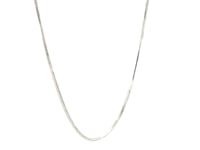 Sterling Silver Rhodium Plated Octagonal Snake Chain 1.1mm