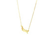 14k Yellow Gold Script LOVE Necklace