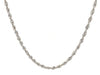 2.0mm 14k White Gold Light Rope Chain