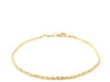 10k Yellow Gold Solid Diamond Cut Rope Bracelet (1.60 mm)