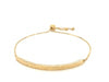 14k Yellow Gold Chain Bar Lariat Style Bracelet
