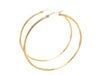 14k Yellow Gold Polished Hoop Earrings (2x55mm)