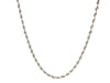 14k White Gold Solid Diamond Cut Rope Chain (2.50 mm)