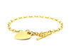 Toggle Bracelet with Heart Charm in 14k Yellow Gold (4.80 mm)