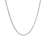 14k White Gold Solid Diamond Cut Rope Chain (2.00 mm)