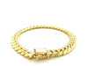 14k Yellow Gold Classic Miami Cuban Solid Bracelet (8.20 mm)