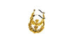 10k Yellow Gold Claddagh Hoop Earrings