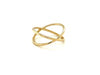 14k Yellow Gold Polished X Profile Ring