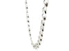 Rhodium Plated 9.5mm Sterling Silver Curb Style Chain