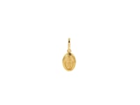 14k Yellow Gold Oval Religious Medal Pendant