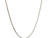 Sterling Silver Rhodium Plated Wheat Chain 1.3mm