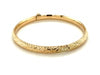 14k Yellow Gold Diamond Cut Design Dome Motif Childrens Bangle (5.50 mm)