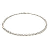2.9mm 14k White Gold Heart Bracelet