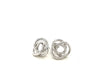 Polished Open Love Knot Earrings in Sterling Silver