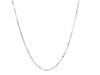 14k White Gold Classic Box Chain (0.75 mm)
